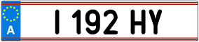 Trailer License Plate